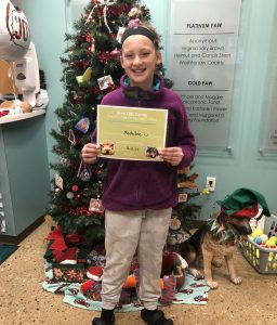 Madeline Gives Back