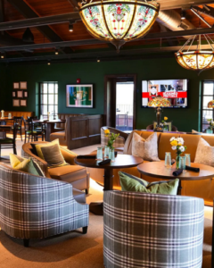The Iris Room at Saint John's Resort: a comfortable lounge offering a quiet place to sit during the cocktail hour